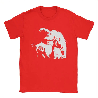 Flat Lay of Men's 90s TV Girl Band Cotton T-Shirt