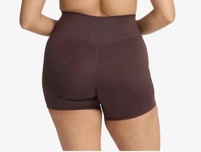 Crisscross Back Padded Sports Bra and High Waist Biker