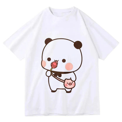Size Comparison of Cute Anime Girl Harajuku T-Shirt for Women