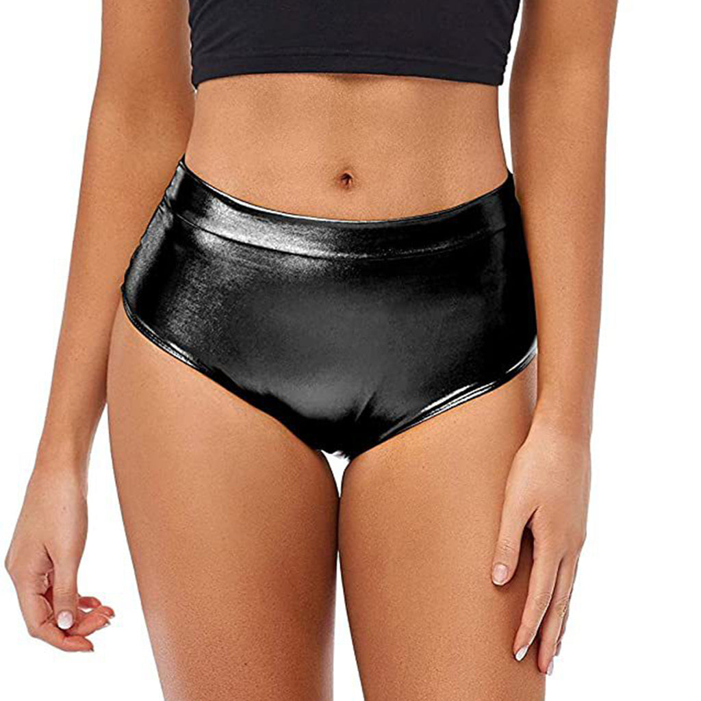 High-Waisted Shiny Booty Shorts