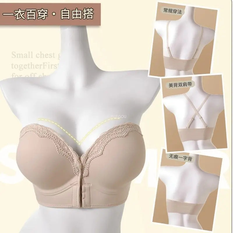 Strapless Bra for Enhancing Bust Shape