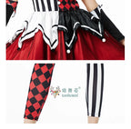 Halloween Costume: Red & Black Jester Set
