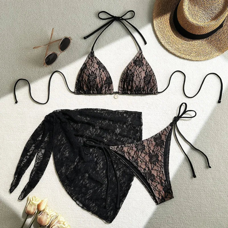 Lace Bikini Set for Women with Swimsuits