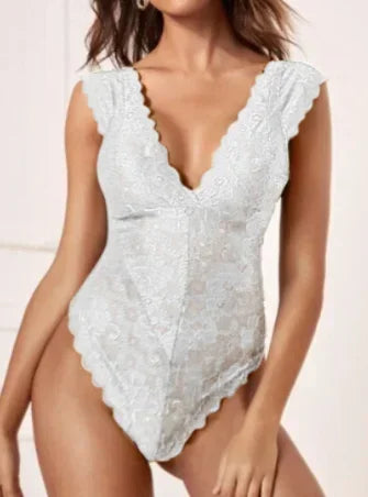 Plus Size Lace Bodysuit Lingerie