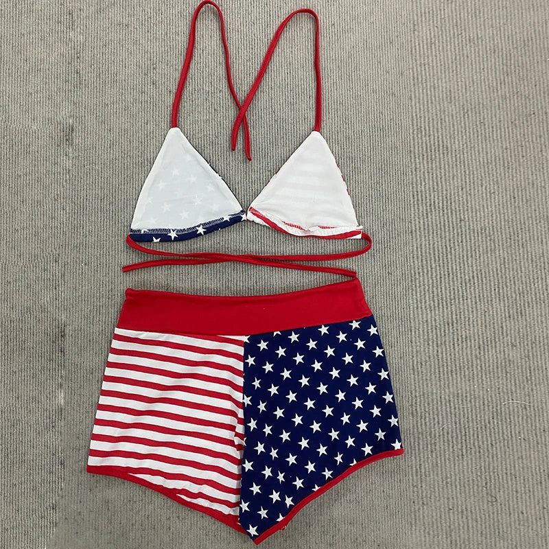 Beugel Bikini Set with Star-Patterned Design