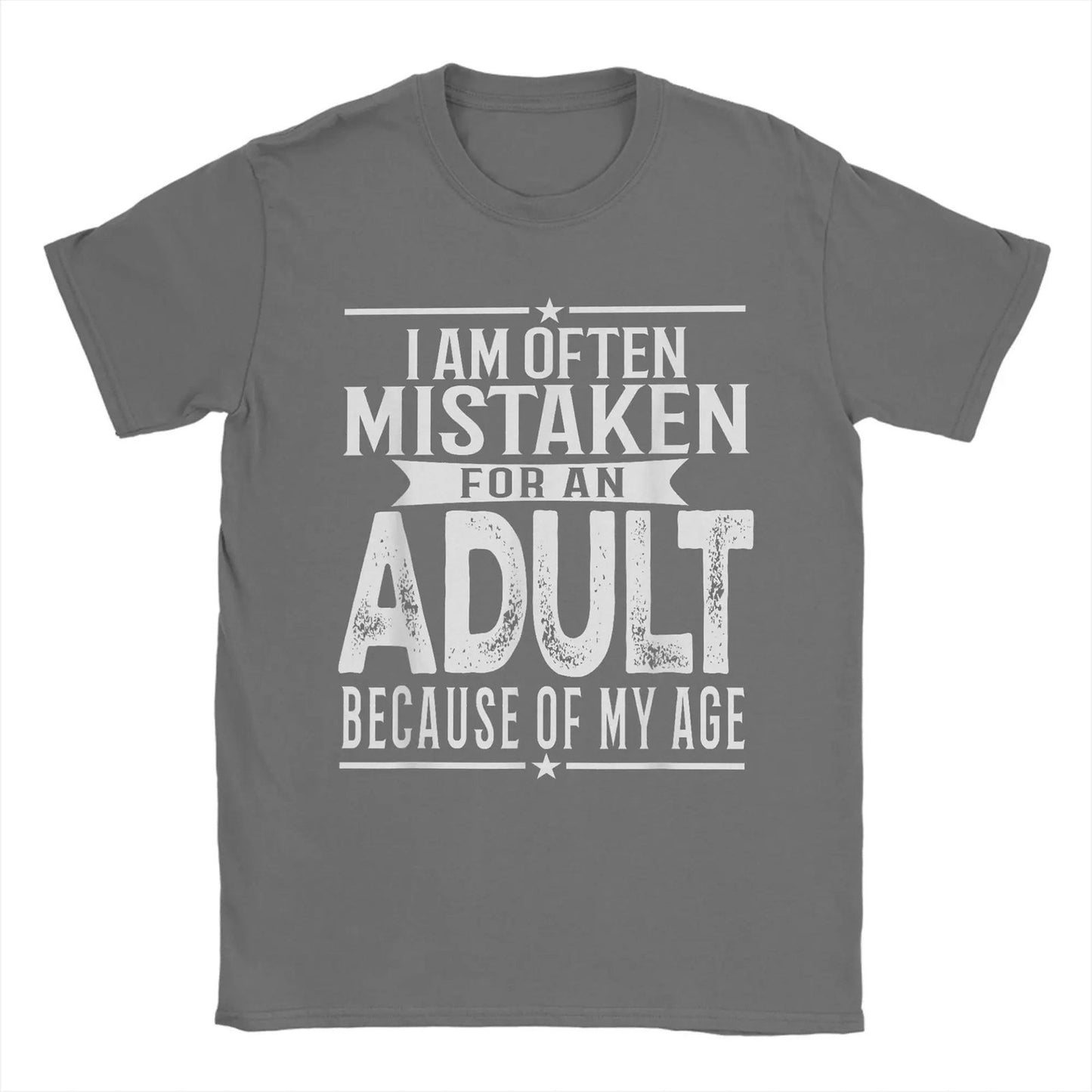 Funny Men's T-Shirt: Often Mistaken for an Adult - Short Sleeve Tee