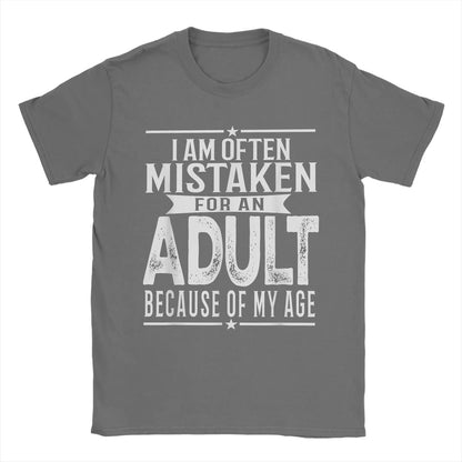 Funny Men's T-Shirt: Often Mistaken for an Adult - Short Sleeve Tee