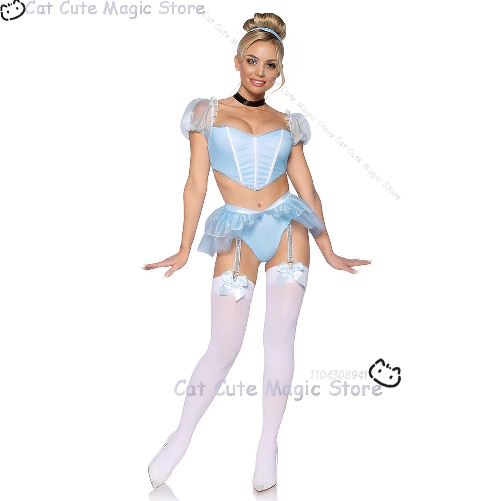 Halloween Costume: Cute Blue Dress Set