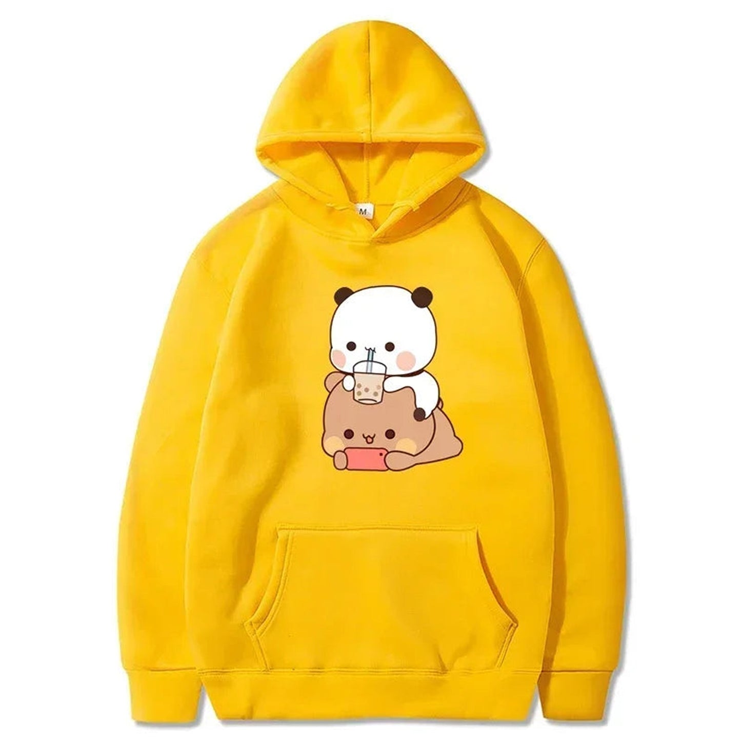 Flat Lay of Kawaii Bubble Tea Hoodie