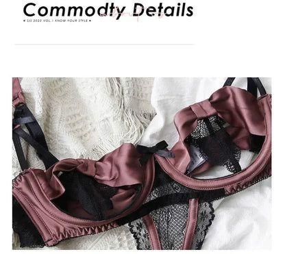 Open Cup Crotchless Bodysuit Lingerie