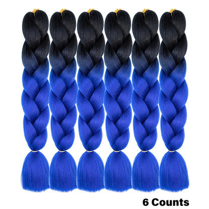 Ombre Crochet Braiding Hair Extensions