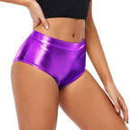 High-Waisted Shiny Booty Shorts