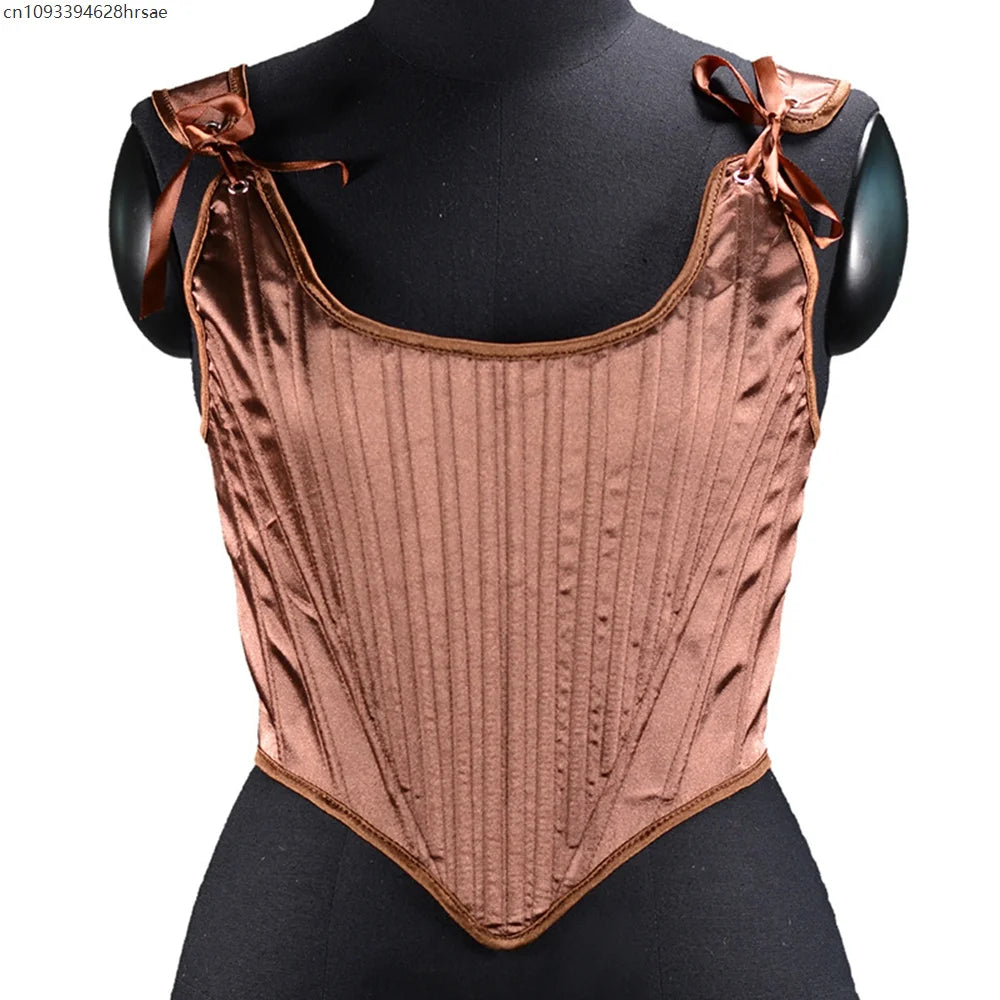 Womens Renaissance Corset Top Overbust Bustier