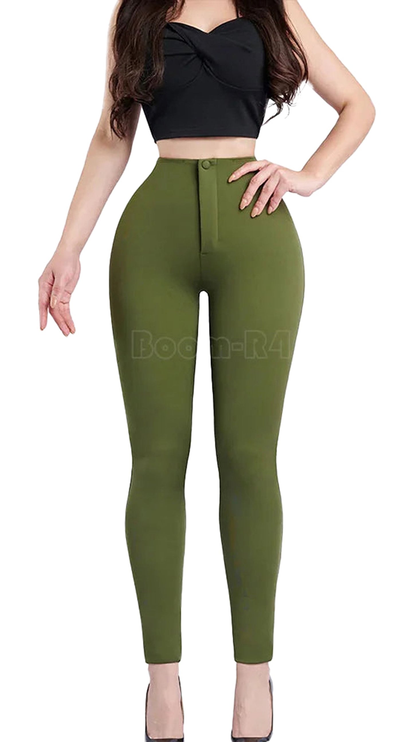 High Waisted Tummy Control Pants For Women