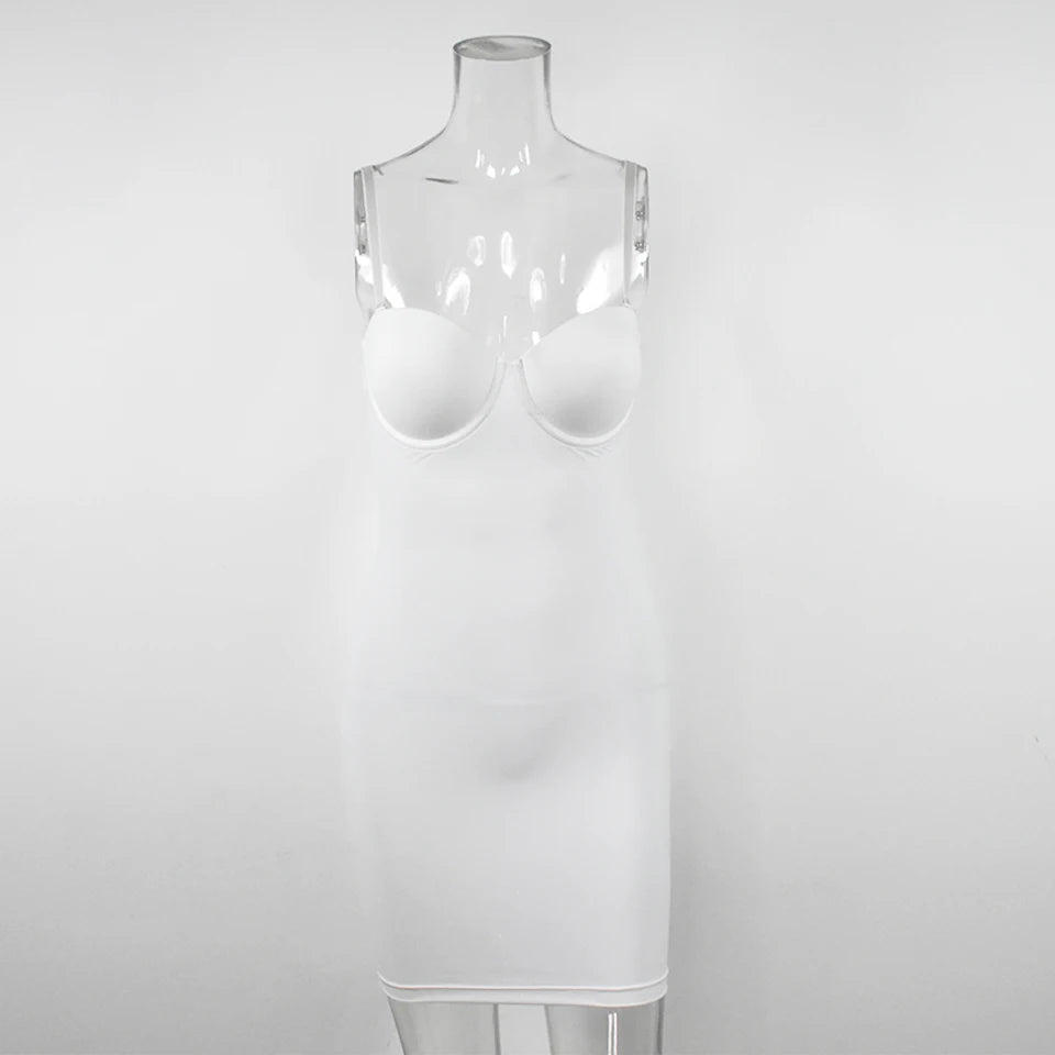 Mini Dress - Sleek Stylish Bodycon Dress