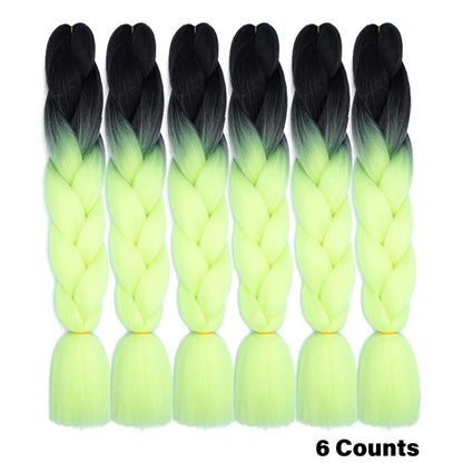 Ombre Crochet Braiding Hair Extensions