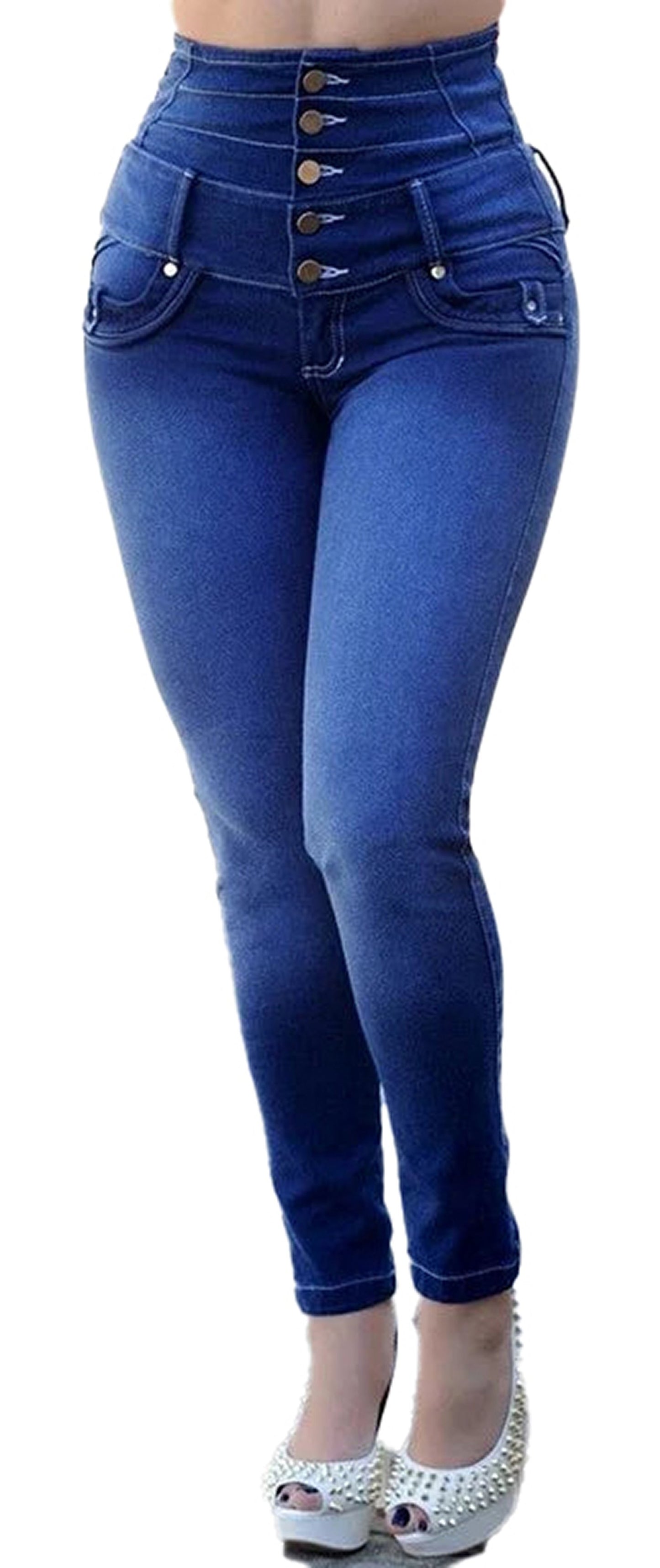 High Waist Skinny Jeans For Women