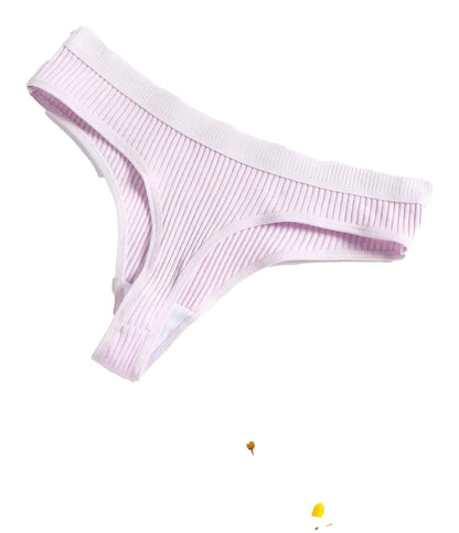 Overview of Low Waist Cotton Thong Panties for Women