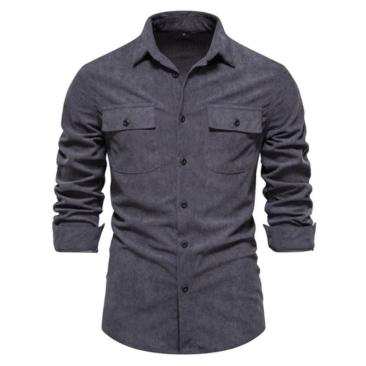 Mens Corduroy Dress Shirt Stylish & Trendy