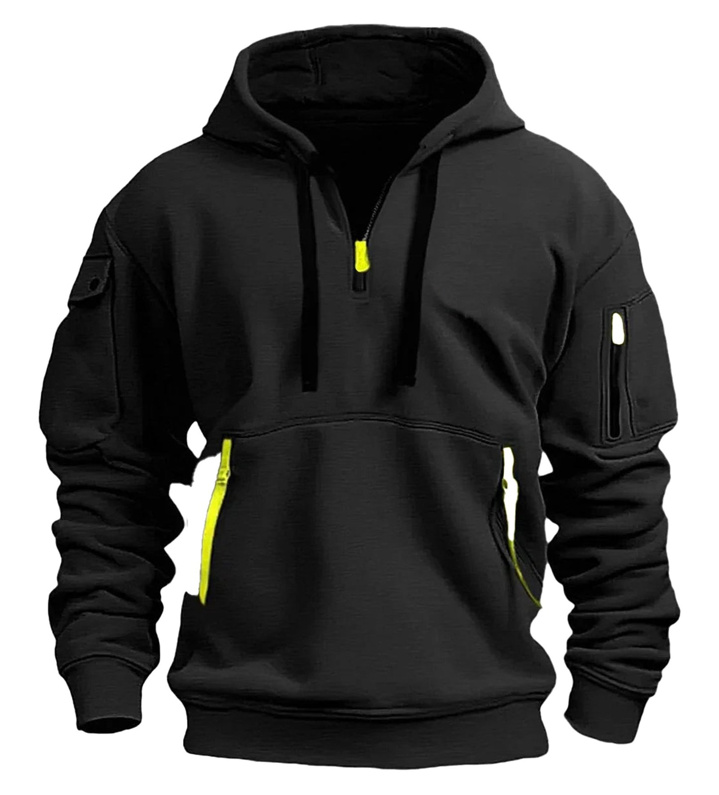 Mens Aesthetic Hoodies With Zip Pockets