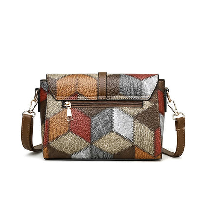 Vintage Splicing Crossbody Bag For Women