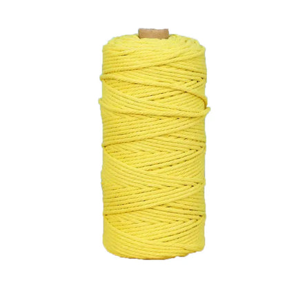3mm 100M Macrame Cord Rope Cotton Twine Thread String Crafts DIY