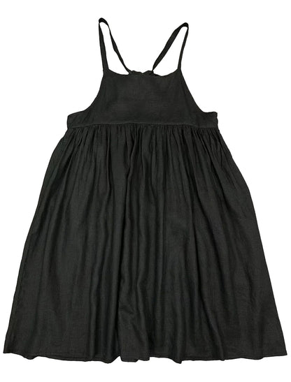 Japanese Linen Suspender Dress Chic Style