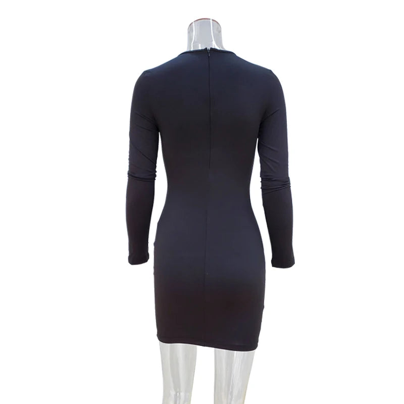Mini Dress with Cut-Out Detail