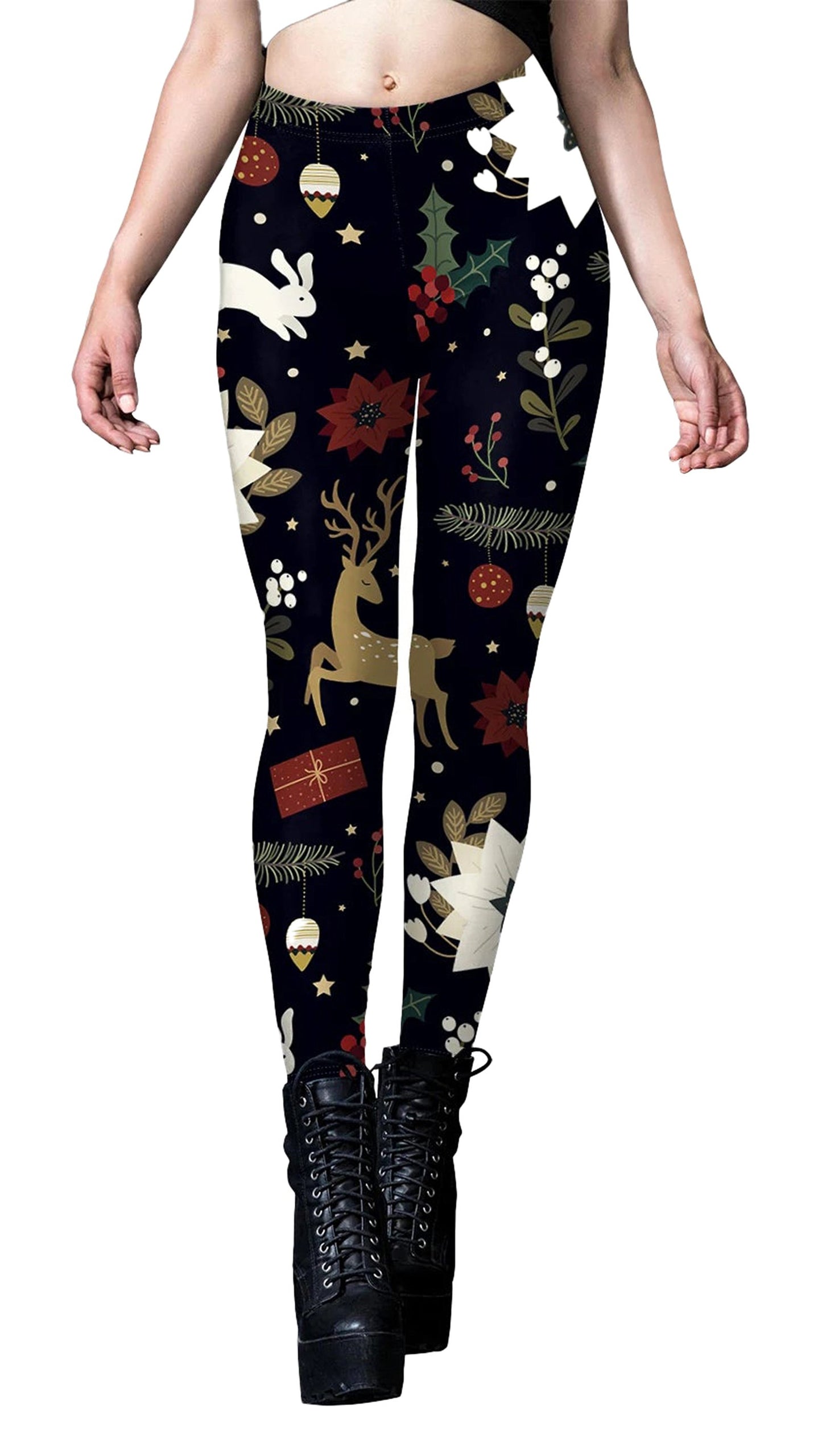 Christmas Leggings For Women Festive Style