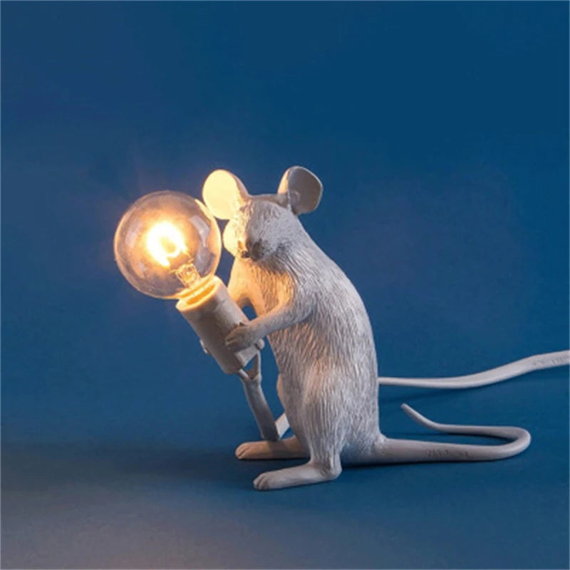 Battery LED Table Lamp - Cute Mouse Design