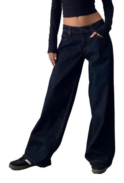 Womens Low Rise Jeans Trendy Fit
