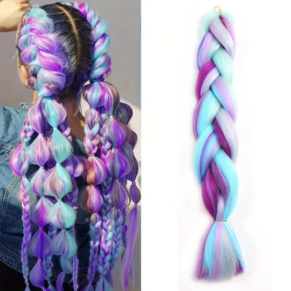 Purple Blue Braiding Hair Extensions