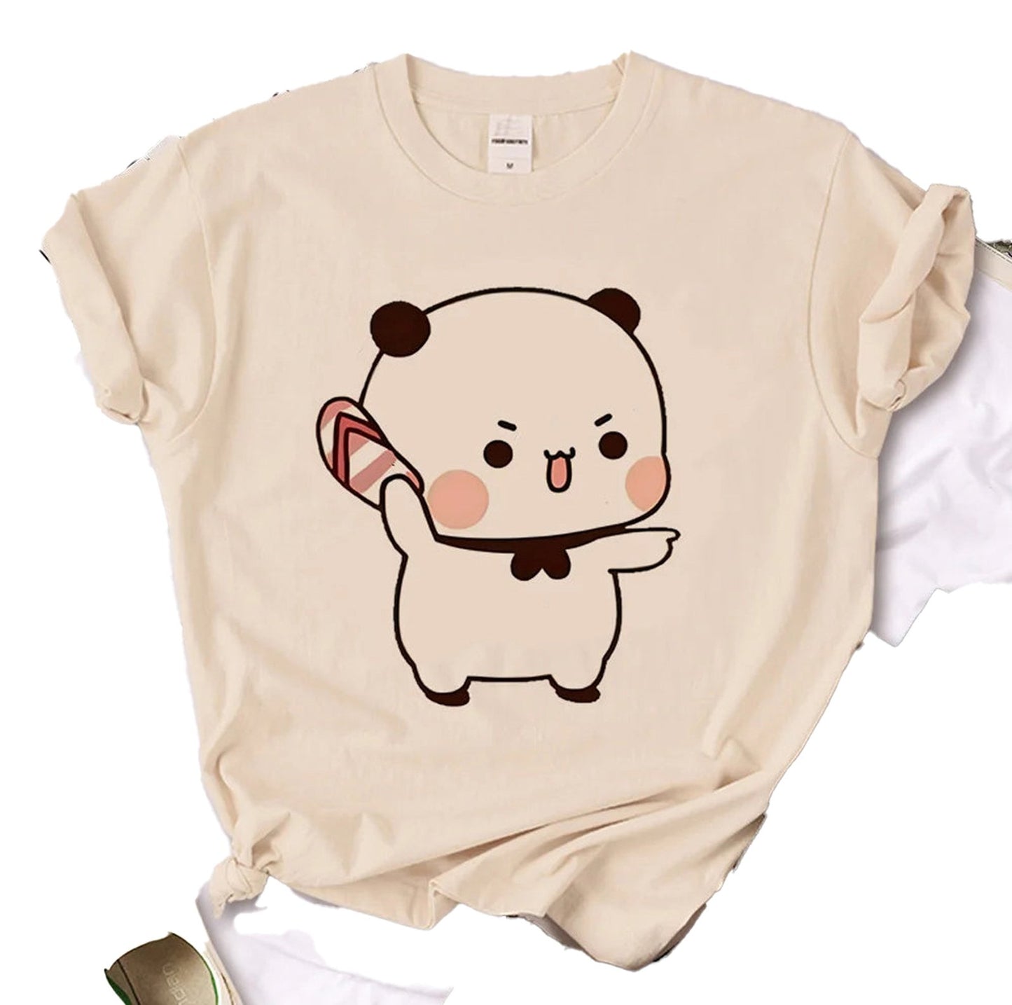 Trendy 80s Retro Digital Grunge T-Shirt for Women - Bubu Dudu Style