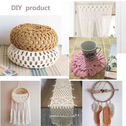3mm 100M Macrame Cord Rope Cotton Twine Thread String Crafts DIY