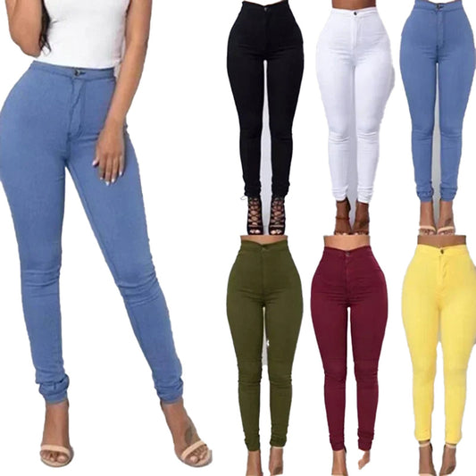 High Waist Skinny Jeans For Women