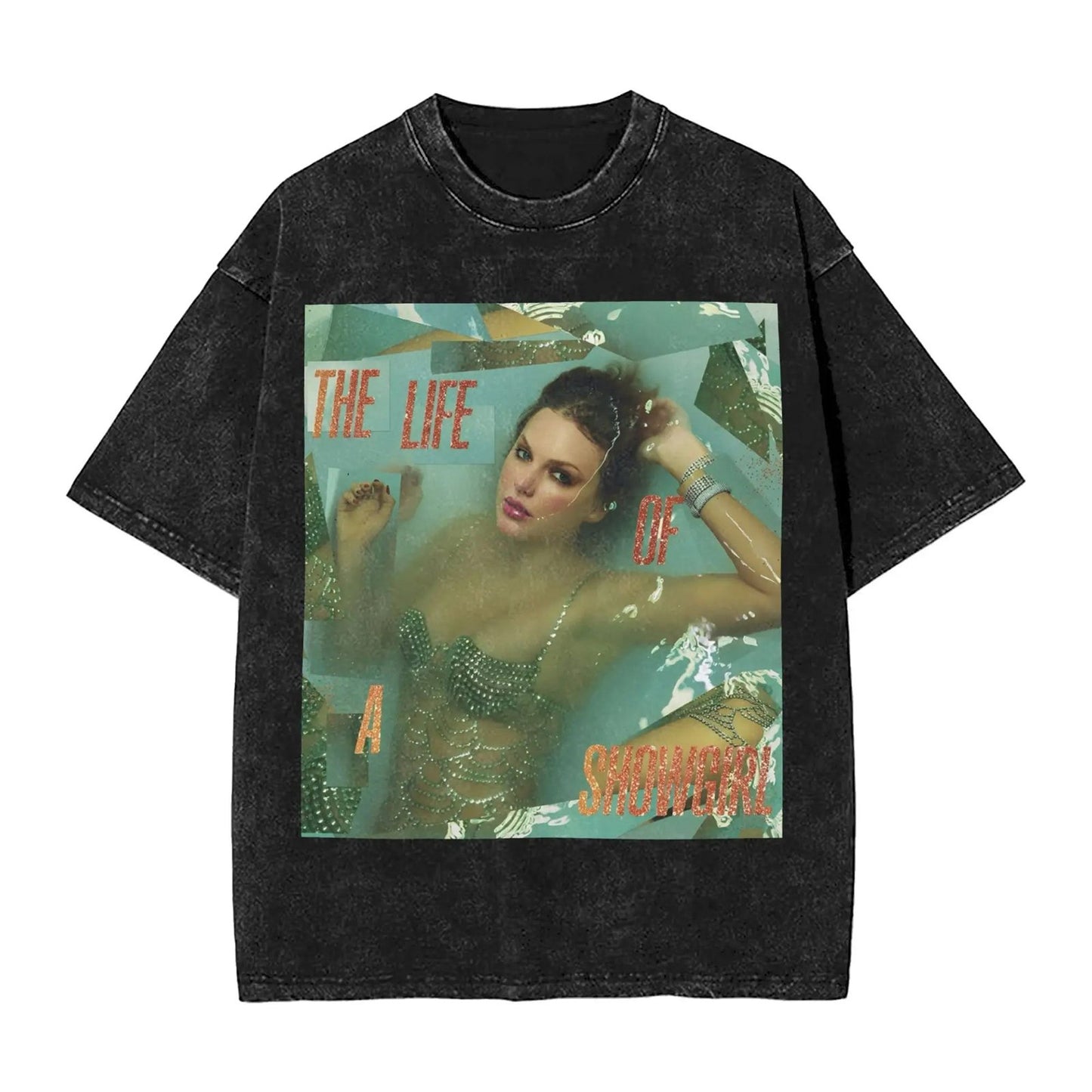 Showgirl Album Washed T-Shirt Graphic Design