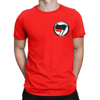 Trendy Anti-Fascist Logo T-Shirt for Men | Y2K Summer Cotton Tee Gift