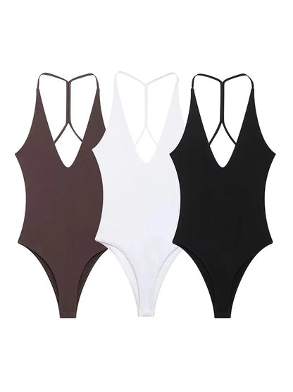 Womens Sexy Sling Bodysuit 3 Pack