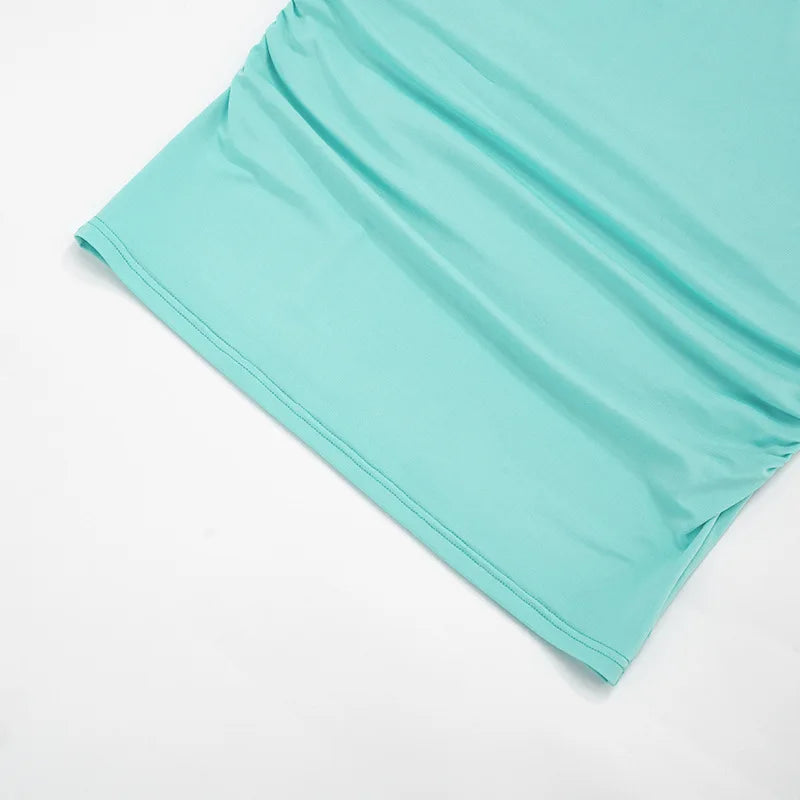 Mini Dress in Aqua - Elegant & Chic Style