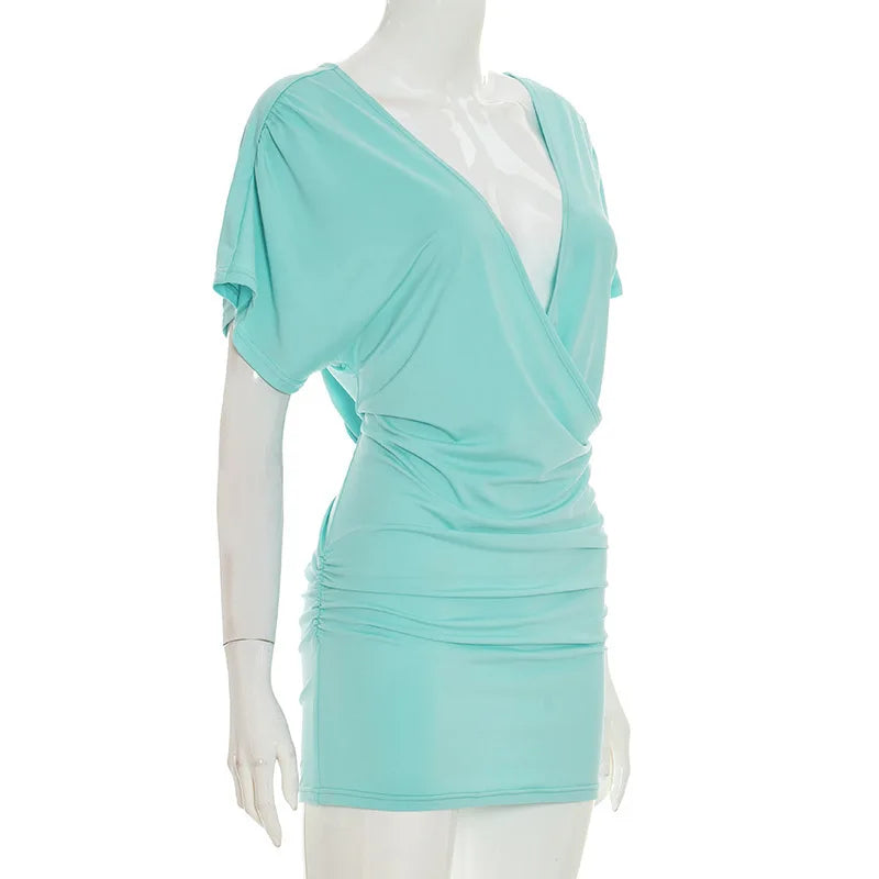 Mini Dress in Aqua - Elegant & Chic Style