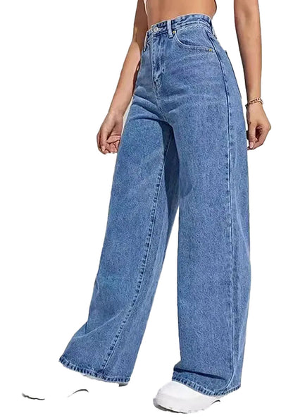 Womens Wide Leg Jeans High Waist