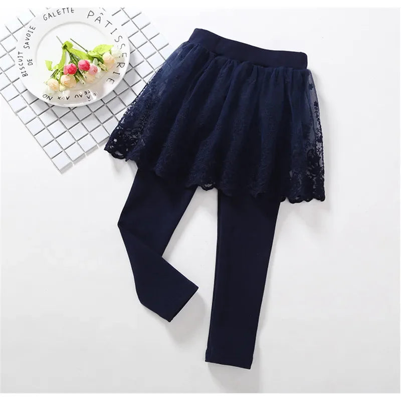 Baby Girls Lace Princess Skirt Leggings