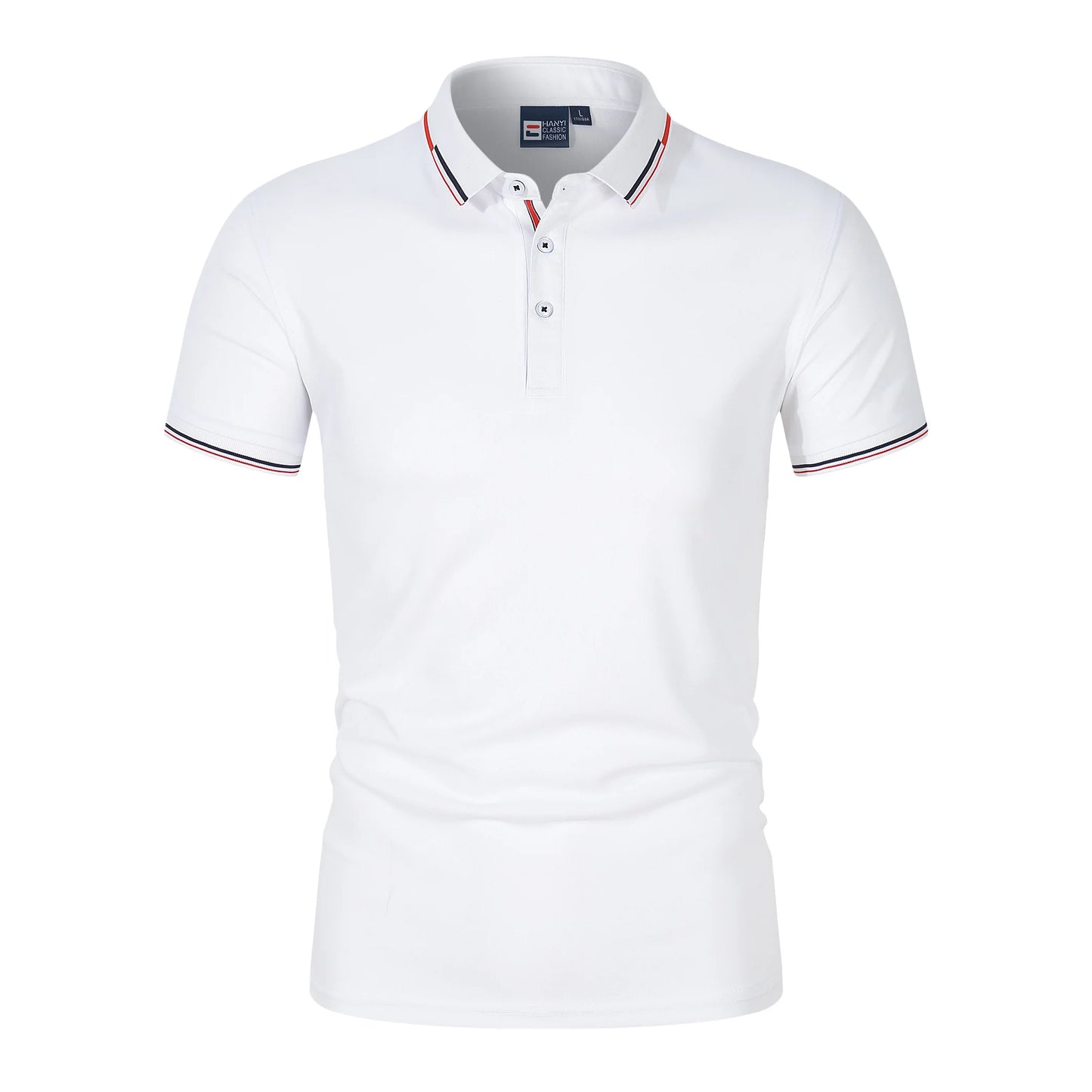 Mens Solid Color Polo Shirt Trendy Style