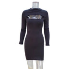 Mini Dress with Cut-Out Detail
