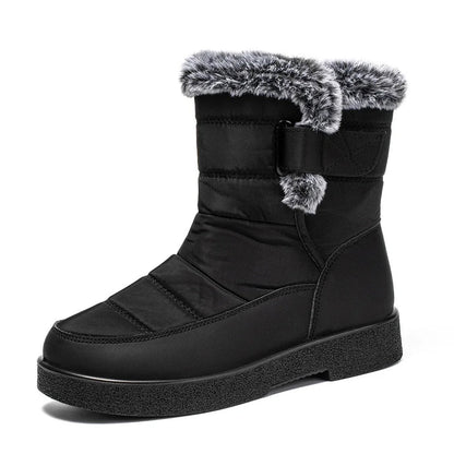 Waterproof Faux Fur Snow Boots Women