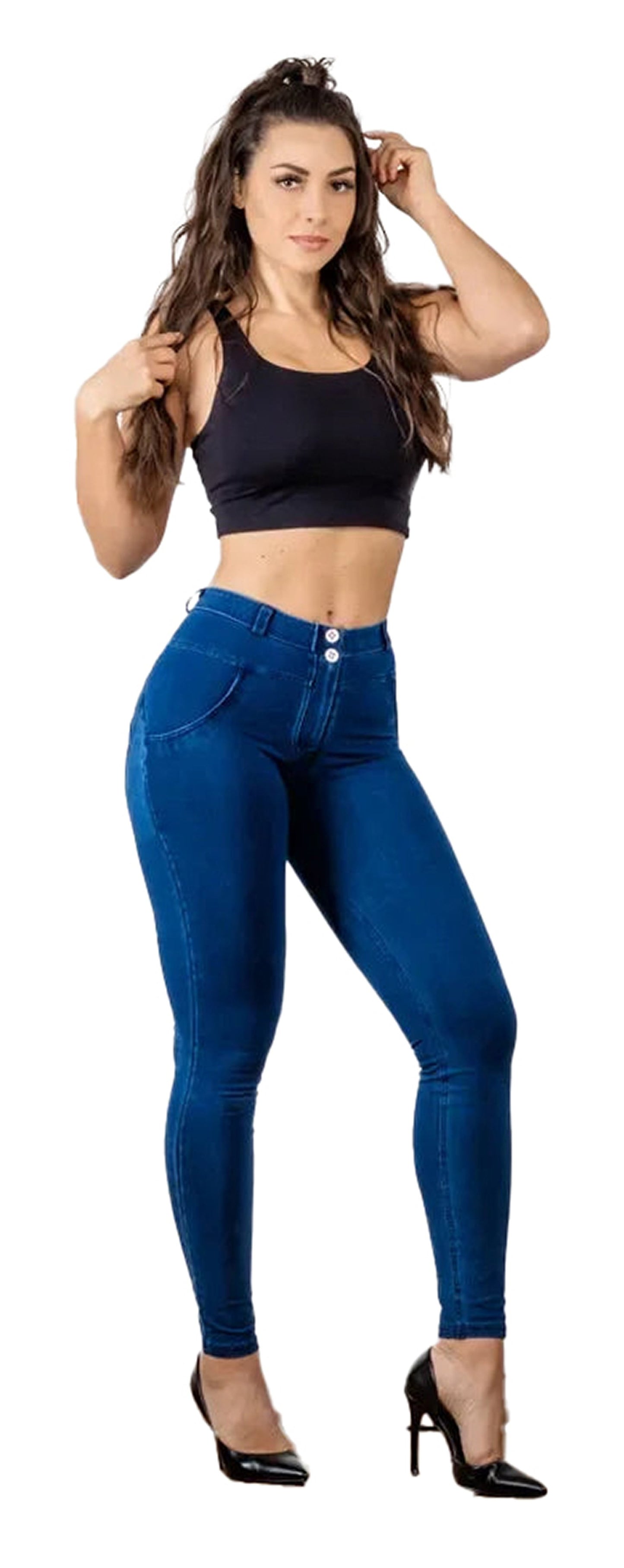 Melody Blue Skinny Jeans For Women