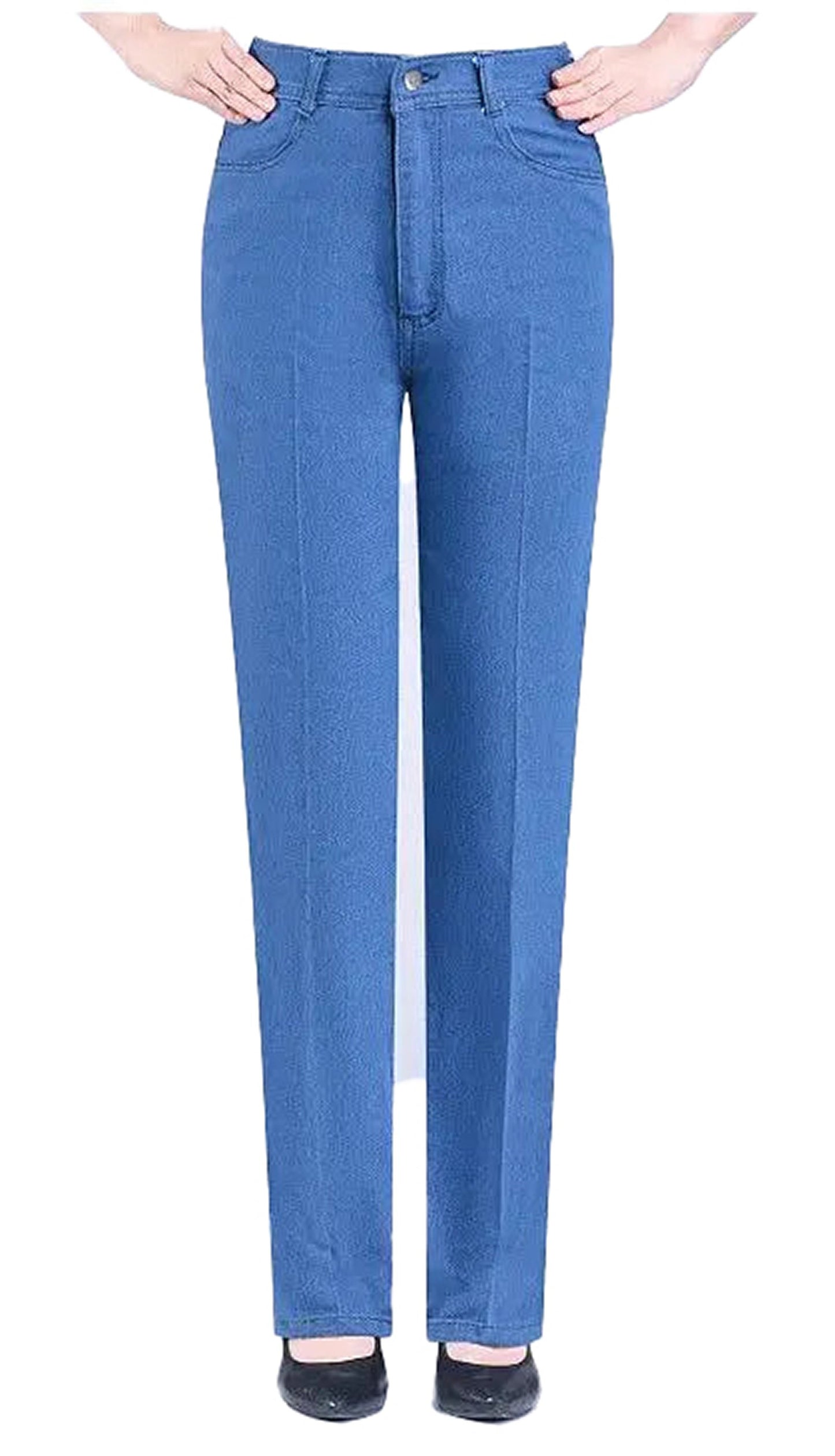 High Waist Middle Aged Womens Jeans
