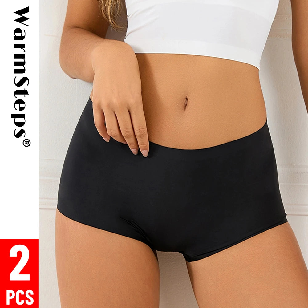Womens Ice Silk Boyshort Underwear