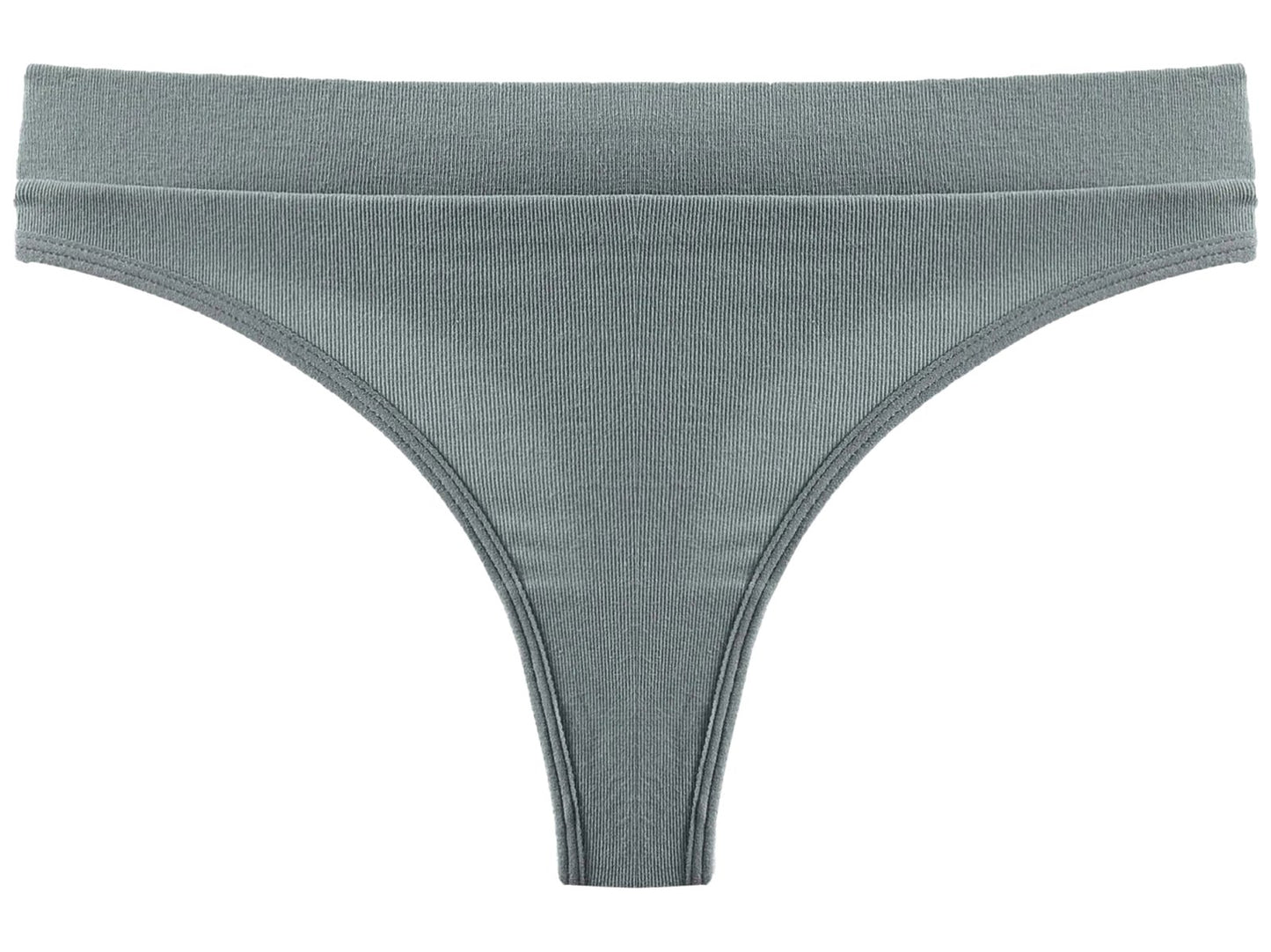 LuckeLadybug LLC seamless sports thong in soft gray for comfortable athletic wear