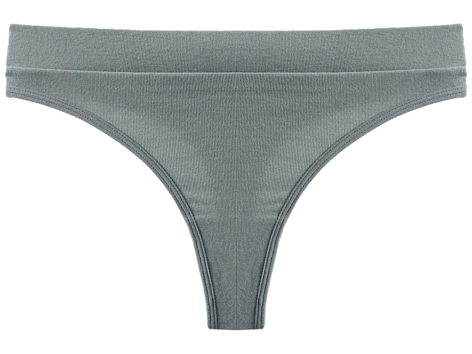 LuckeLadybug LLC seamless sports thong in soft gray for comfortable athletic wear